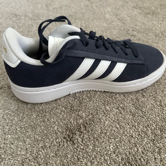 Adidas Navy and White Cloudfoam Sneaker - Picture 4 of 6
